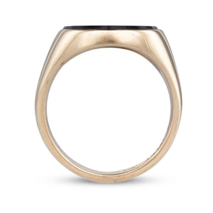 Onyx and Gold Signet Ring