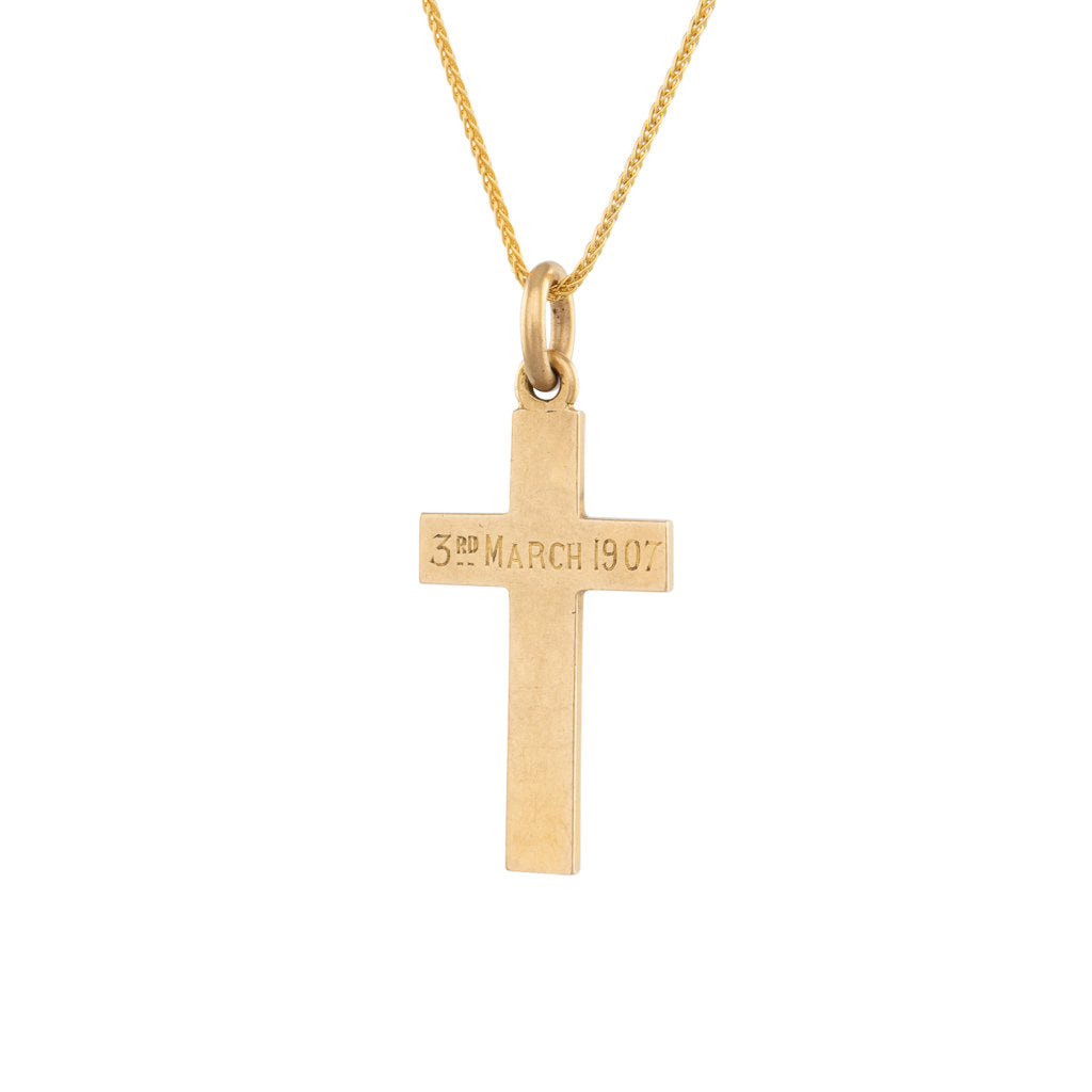 An 18ct Gold Cross