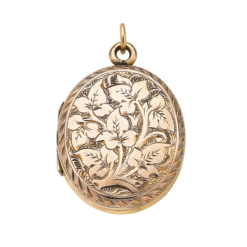 Antique Gold Oval Locket