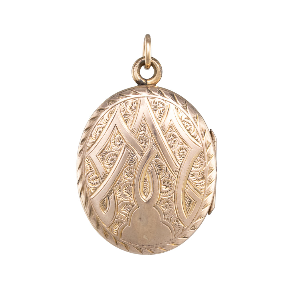 Antique Gold Oval Locket
