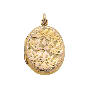 Antique Gold Oval Locket