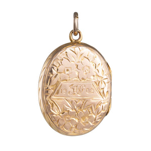 Antique Gold Oval Locket