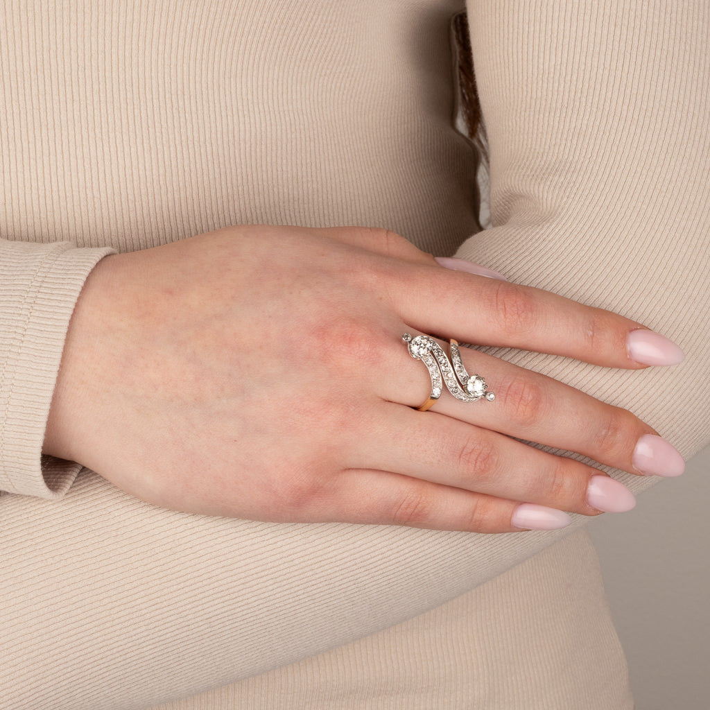 Antique Diamond Spray Ring