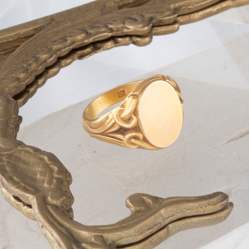 Art Nouveau Signet Ring