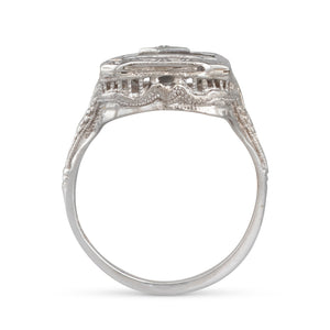 Rock Crystal Filigree Ring