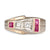 Retro Synthetic Ruby Ring