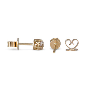 Old Cut Champagne Diamond Studs