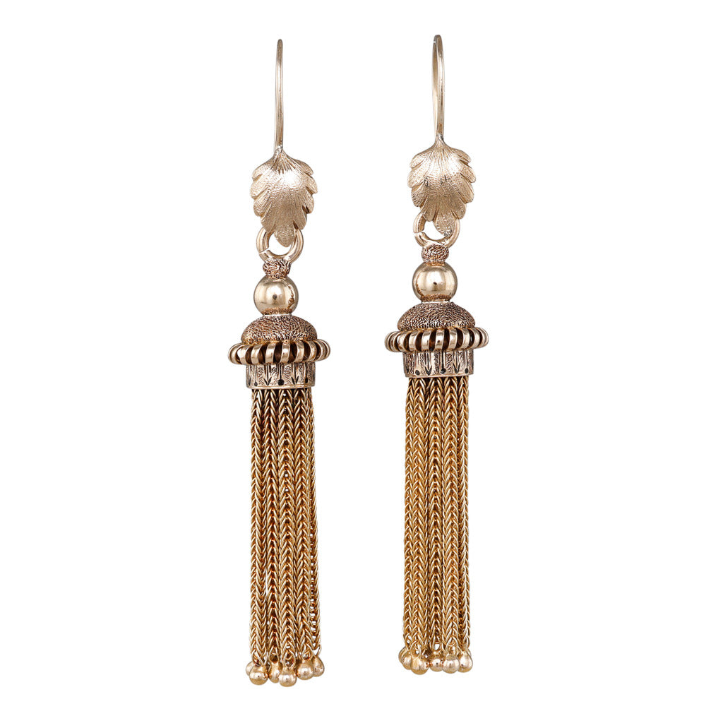 Victorian Gold Tassel Earrings