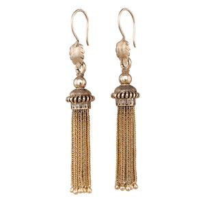 Victorian Gold Tassel Earrings