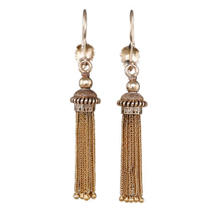 Victorian Gold Tassel Earrings