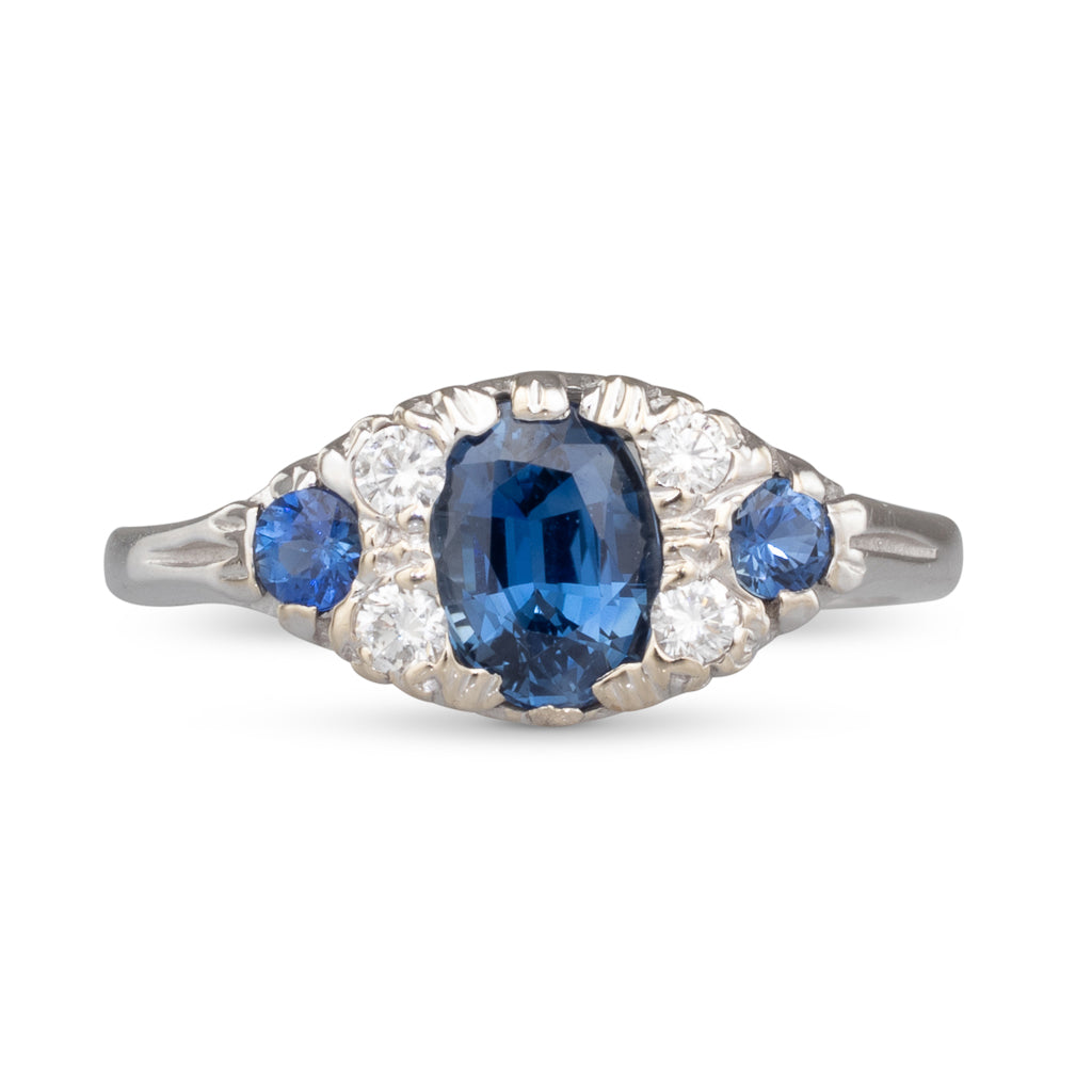 Sapphire and Diamond Ring