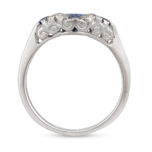 Sapphire and Diamond Ring