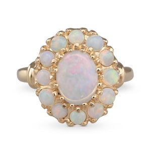 Opal Cluster Ring