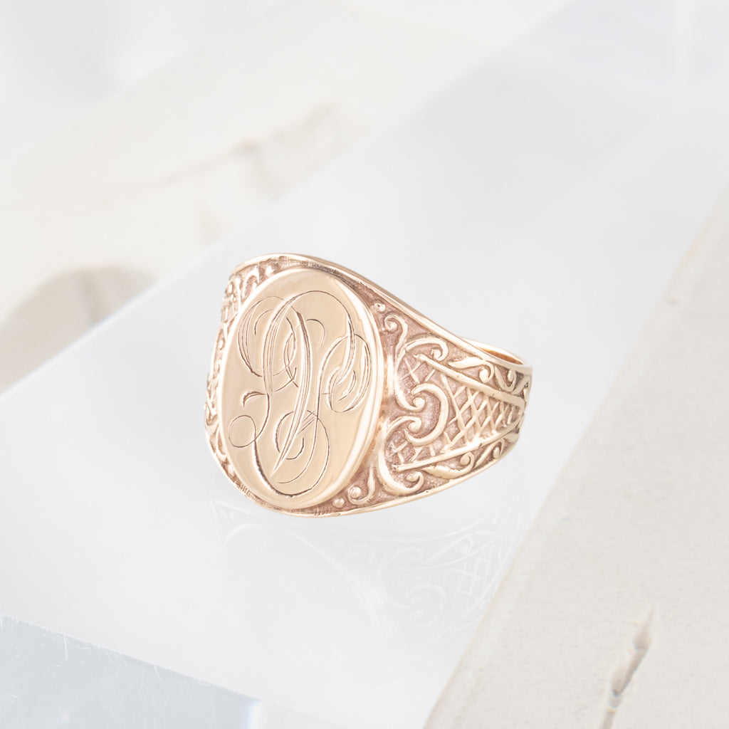 Antique Engraved Signet Ring