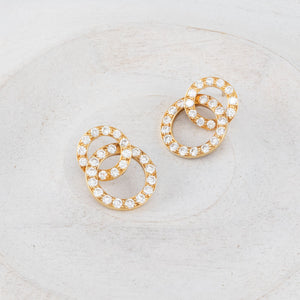 Circular Diamond Earrings