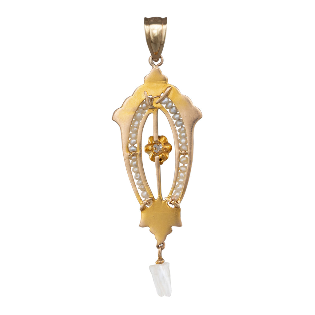 Pearl and Diamond Pendant
