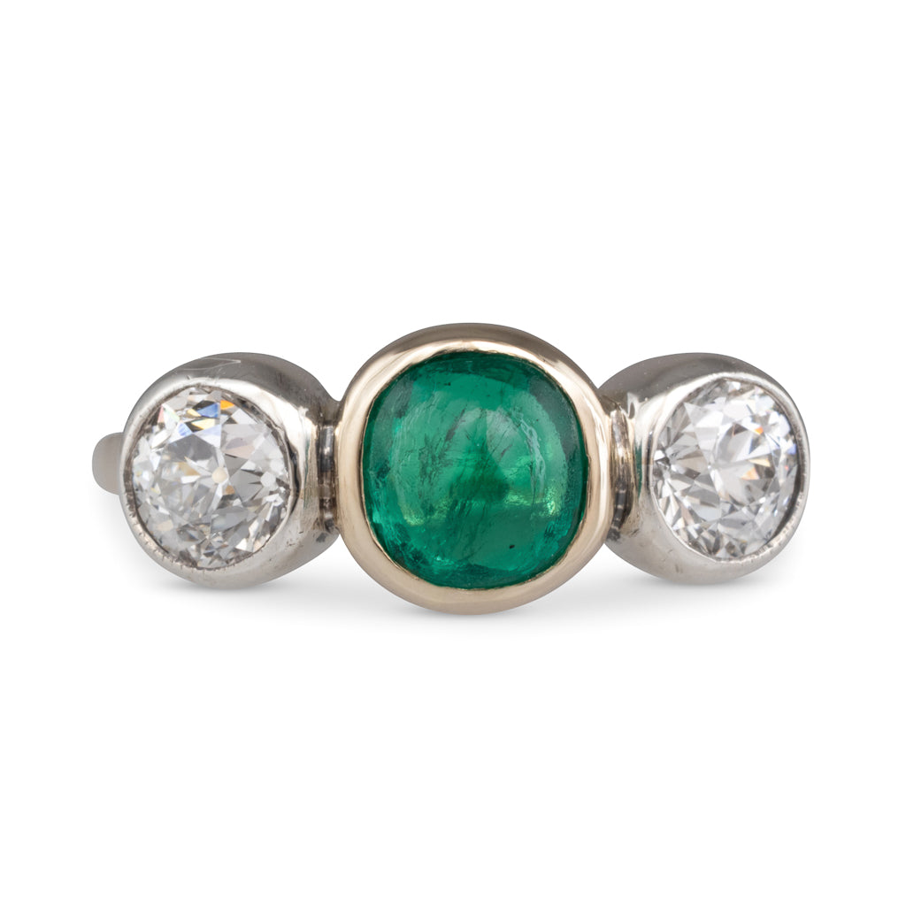 Diamond and Emerald Ring