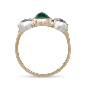 Diamond and Emerald Ring