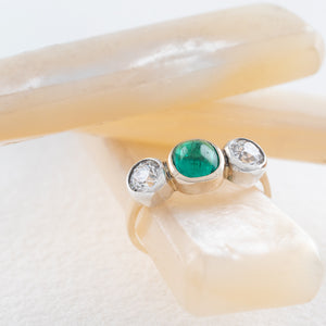 Diamond and Emerald Ring