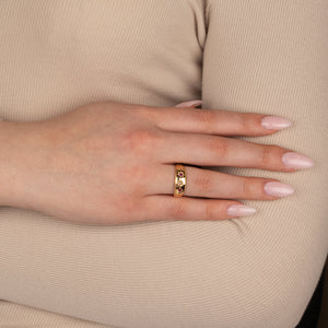 Ruby & Diamond Gypsy Set Ring