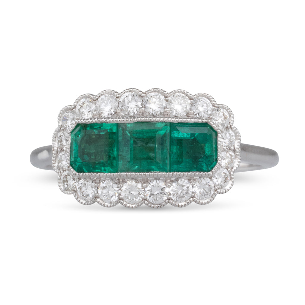 Emerald and Diamond Ring