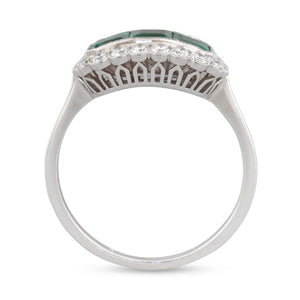 Emerald and Diamond Ring
