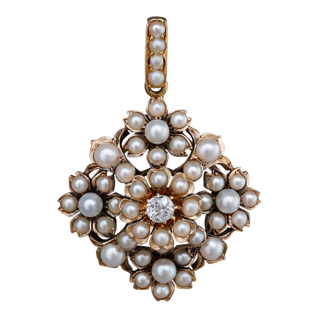 Pearl and Diamond Pendant