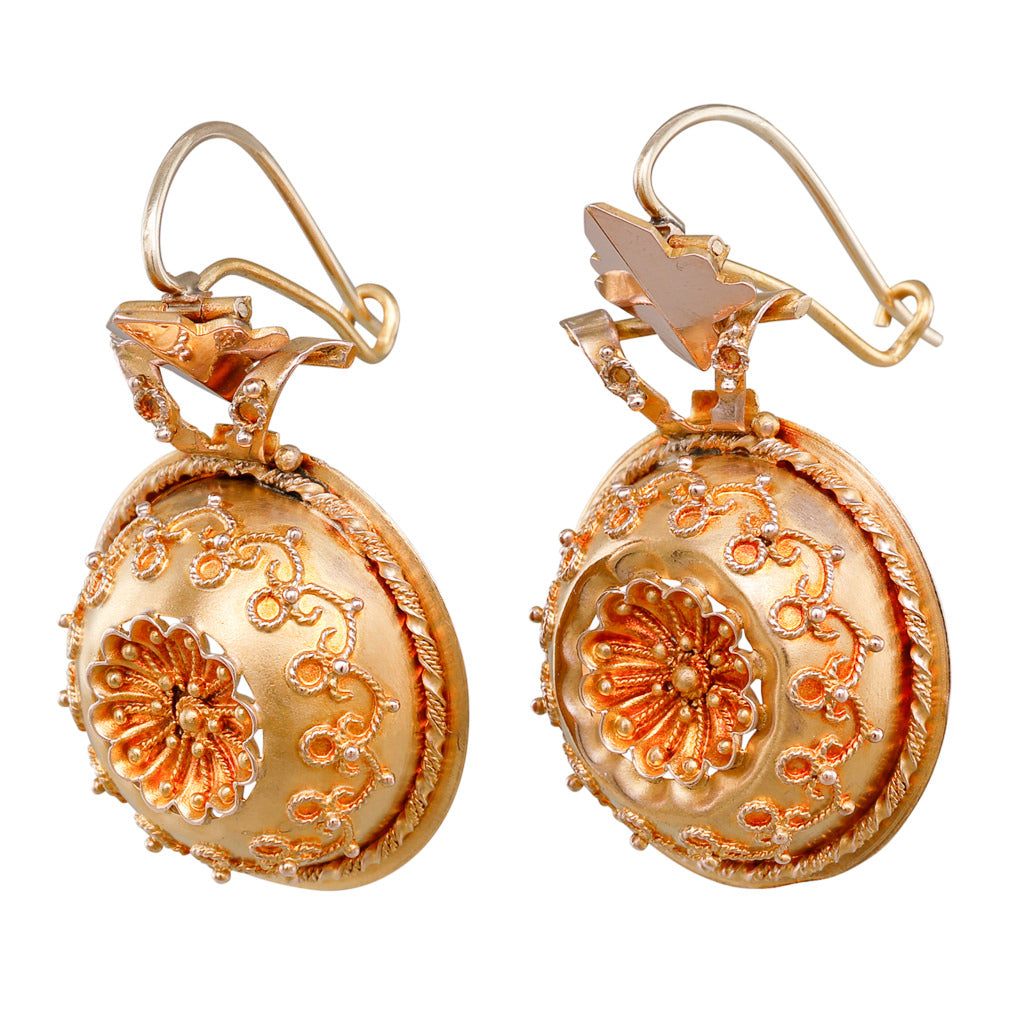 Antique Domed Earrings