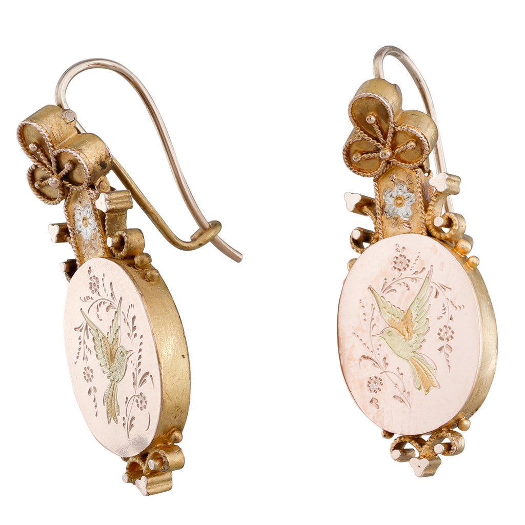 Victorian Engraved Earrings