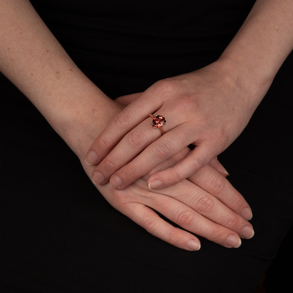 Pink Tourmaline Ring