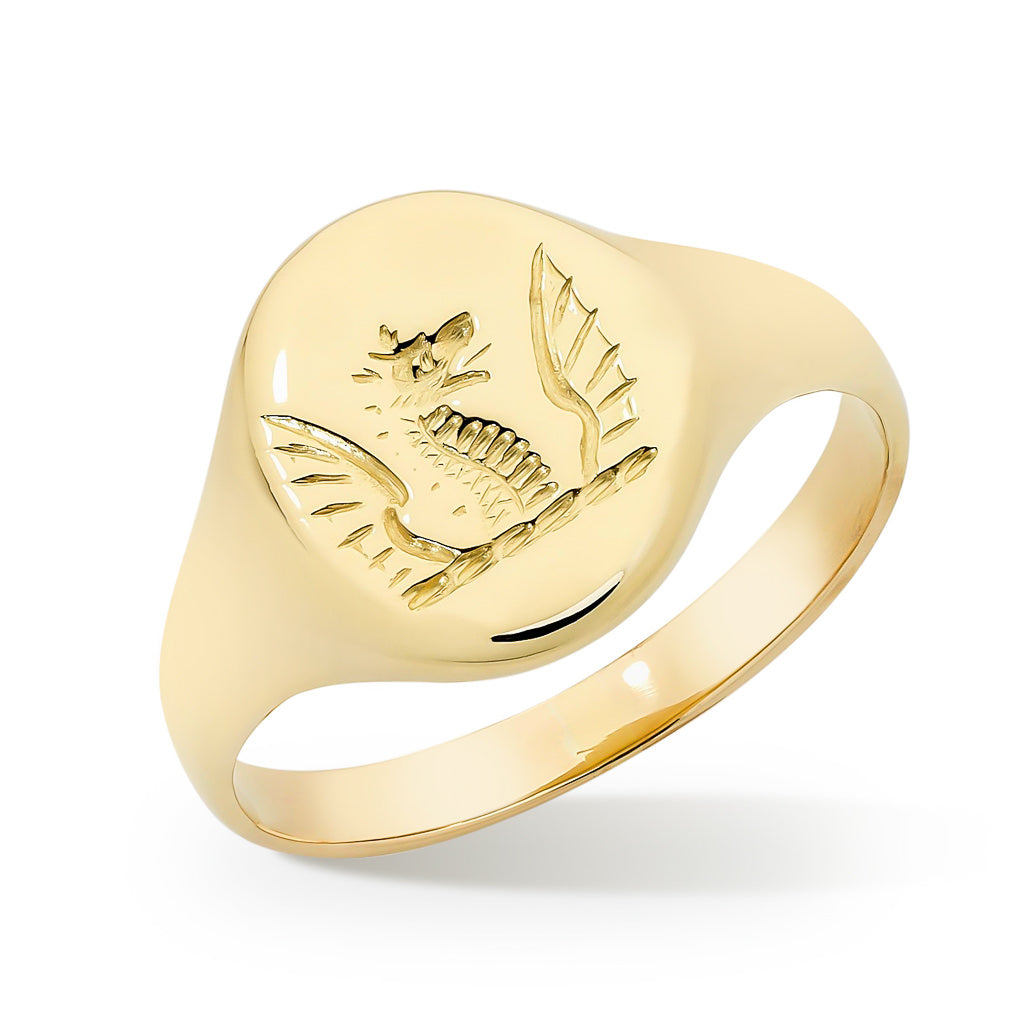 An 18ct Yellow Gold Signet Ring