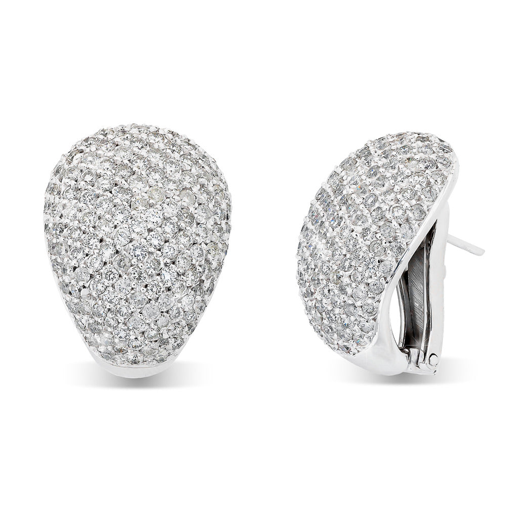 Pave Diamond Earrings