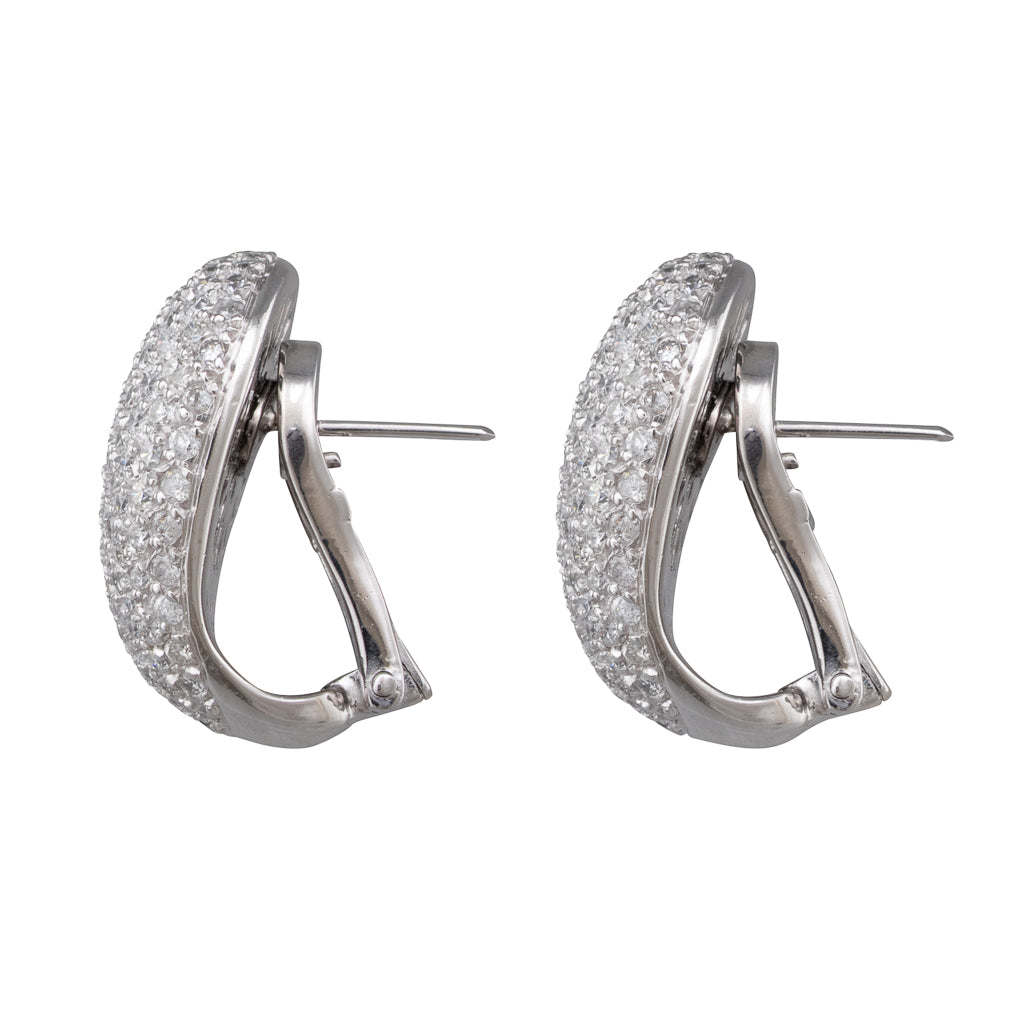 Pave Diamond Earrings