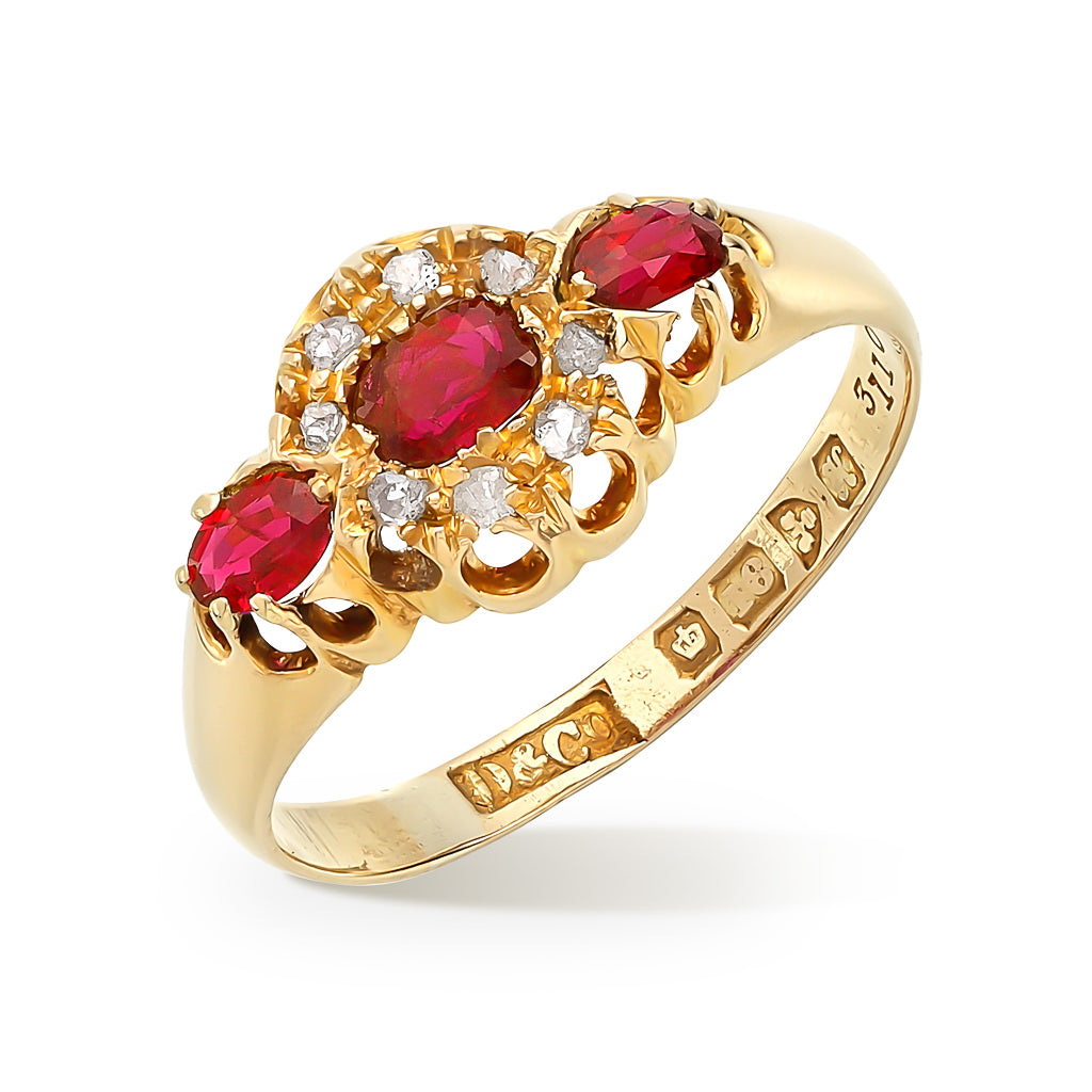 Antique Ruby and Diamond Ring
