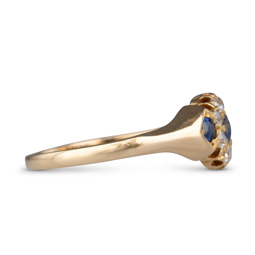 Antique Sapphire and Diamond Ring