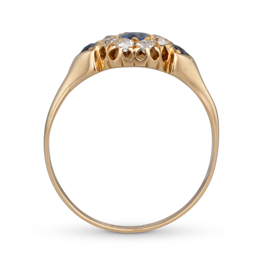 Antique Sapphire and Diamond Ring