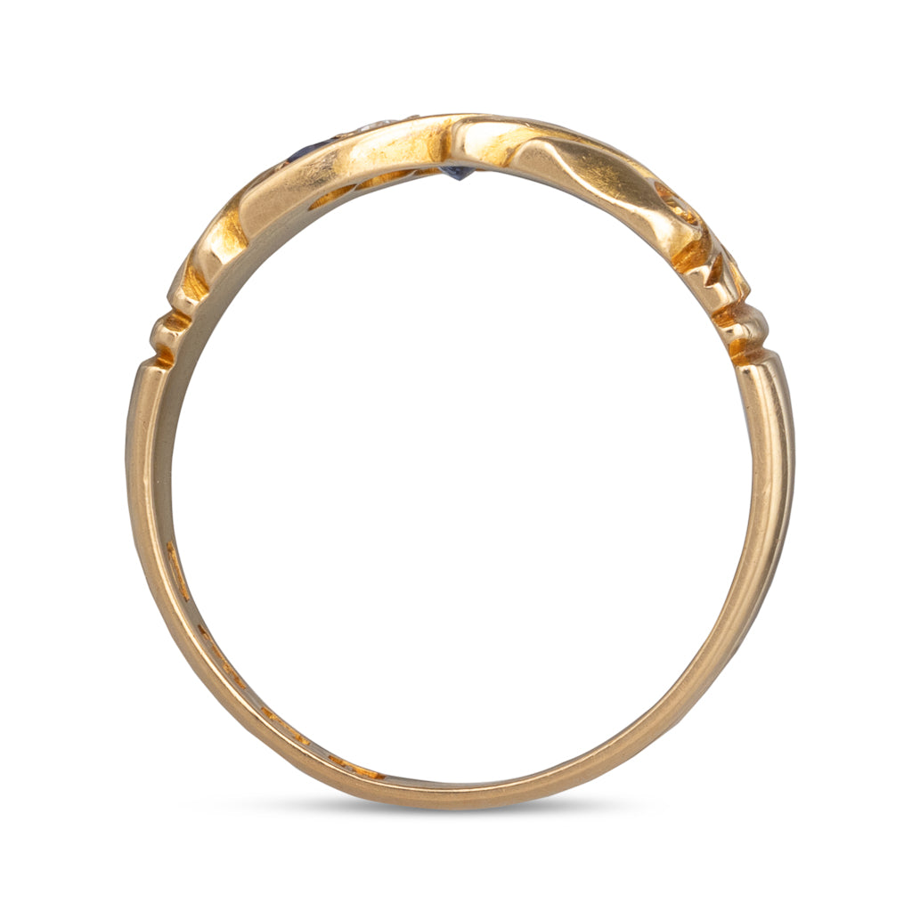 Antique Sapphire and Diamond Ring