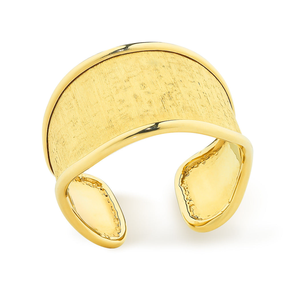 Brushed Gold Ring
