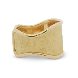Brushed Gold Ring