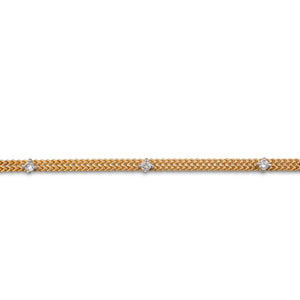 Fine Chain Bracelet with Diamonds