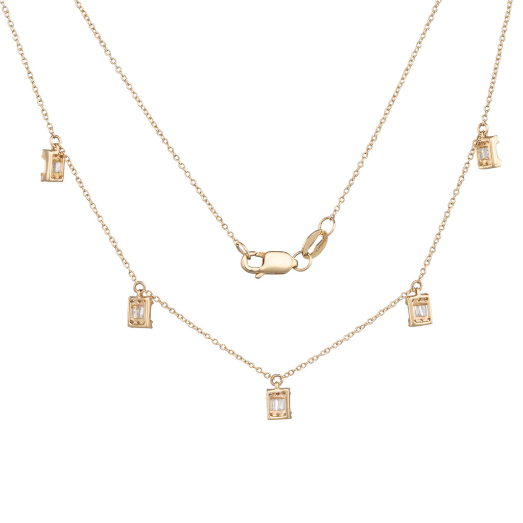Yellow Gold Diamond Necklace