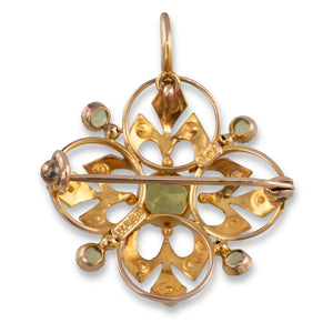 Antique Peridot Brooch