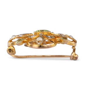 Antique Peridot Brooch