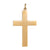 A Plain 15ct Cross