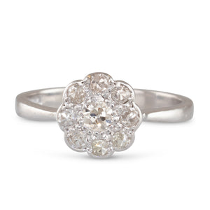 A Diamond Cluster Ring