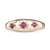 A Ruby Gypsy Set Ring