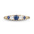 A Sapphire Half Hoop Ring