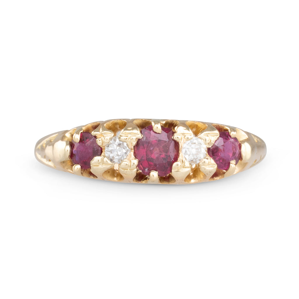 Antique Garnet and Ruby Ring