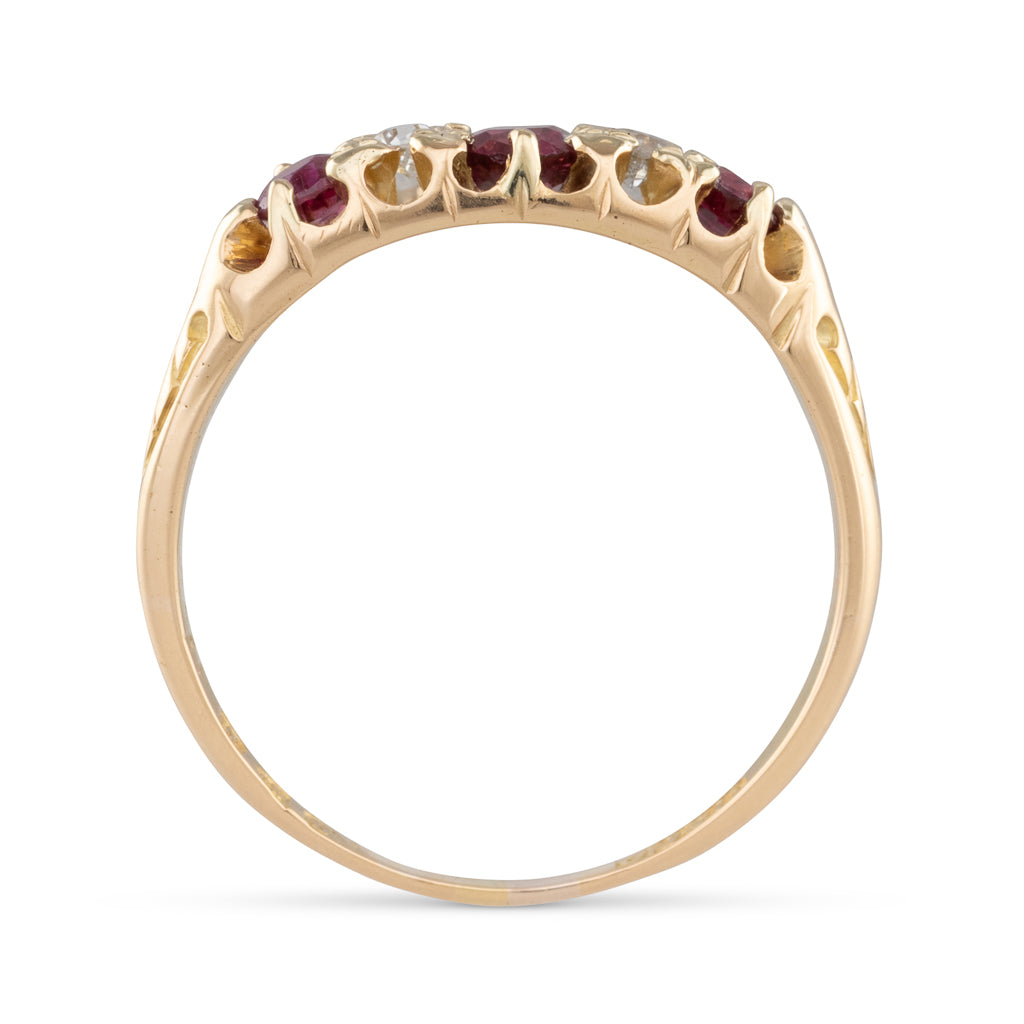 Antique Garnet and Ruby Ring