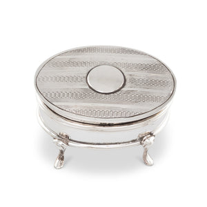 A Silver Oval Trinket Box